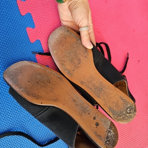 Chloe Canvas Gladiator Sandals Size 38 - Picture 8 of 10